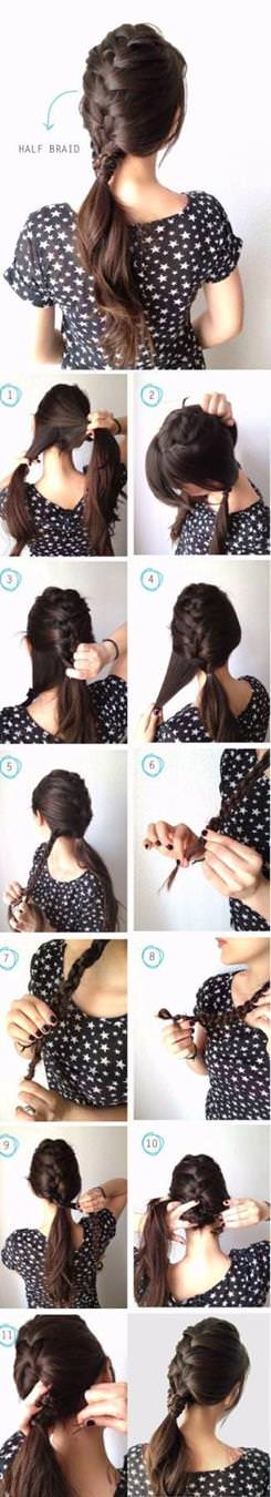 How-to-make-half-braid-for-your-hair